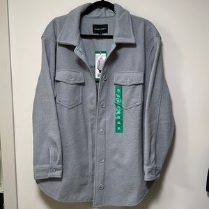 NWT XL Hilary Radley Blue/Grey Shacket